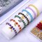 1280pcs 6mm Glass Beads for Bracelets, Bracelet Making Kit 24 Style Crystal Beads for Jewelry Making Round Beads DIY Crafts with Spacer Beads Charms Accessories
